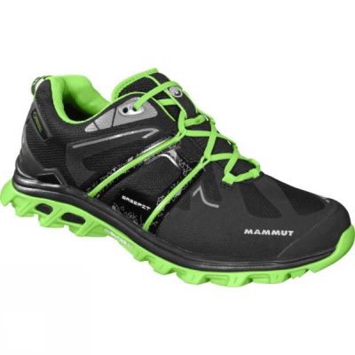 Zapatillas Running Mammut MTR 141 Base Low GTX Hombre Negras / Verde - Chile RHT319268